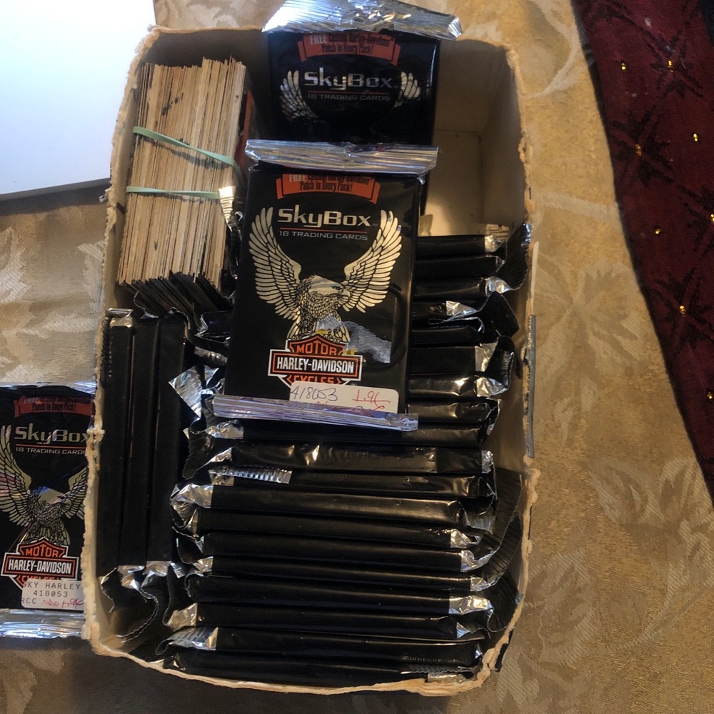 Harley trading cards 30 unopened packs & 50 approximately loose cards 1994 VTG
